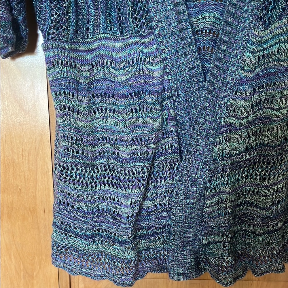 Multicolor Open-Front Sweater - Picture 5 of 5
